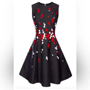 Karen Millen gorgeous floral beaded dress size 8.